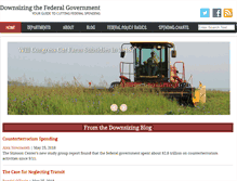 Tablet Screenshot of downsizinggovernment.org
